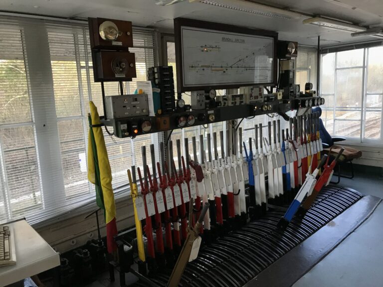 County School Signalbox - signalbox interior
